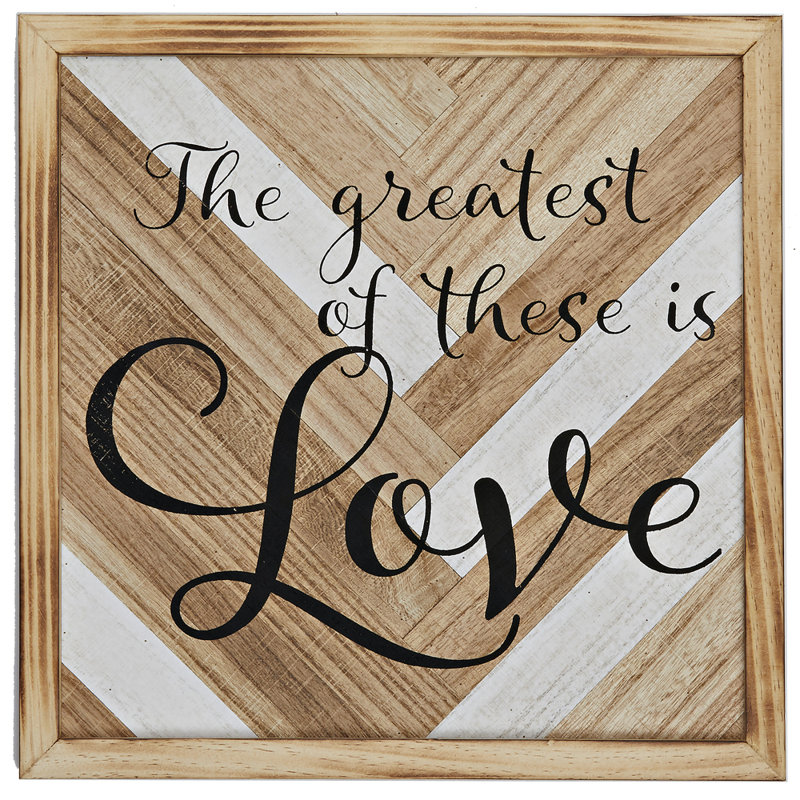 DrewDeRoseDesigns The Greatest of These Is Love Wall Décor Wayfair